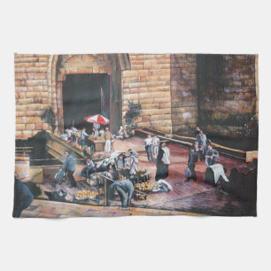 Damascus Golden Gate, Old Jerusalem Kitchen Towel