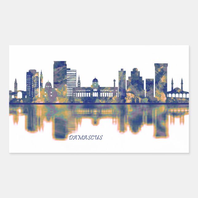 Damascus Skyline Sticker (Front)