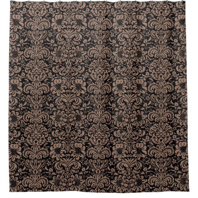 DAMASK2 BLACK MARBLE & BROWN COLORED PENCIL (Front)
