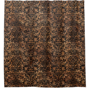 DAMASK2 BLACK MARBLE & BROWN STONE (R)