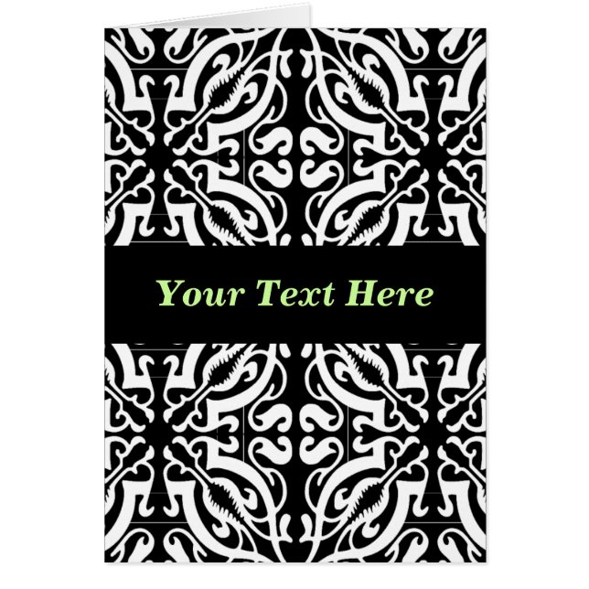 Damask 1 (black & white) (Front)