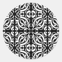 Damask 1 (black & white)