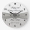 Damask 25th Wedding Anniversary Wall Clock