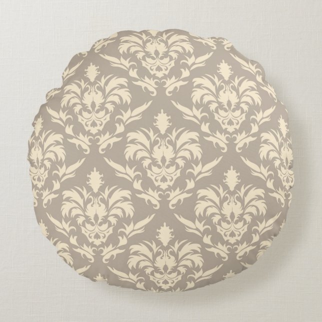Damask 2 round pillow (Front)
