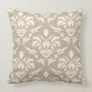 Damask 2 throw pillow
