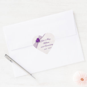 Damask 33rd Wedding Anniversary Sticker