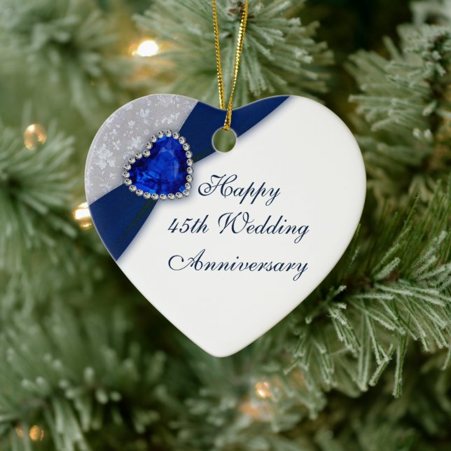 Damask 45e anniversaire de Mariage Ornement cardia (Arbre)