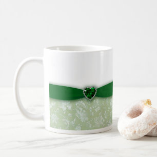 Damask 55th Wedding Anniversary Coffee Mug