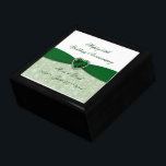 Damask 55th Wedding Anniversary Gift Box<br><div class="desc">A Digitalbcon Images Design featuring an emerald green colour and damask design theme with a variety of custom images, shapes, patterns, styles and fonts in this one-of-a-kind "Bold Damask 55th Wedding Anniversary" Gift Box. This attractive and elegant design comes complete with customizable text lettering to suit your own special occasion,...</div>