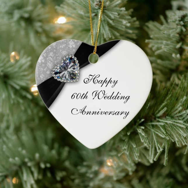 Damask 60e anniversaire de Mariage Ornement cardia (Arbre)