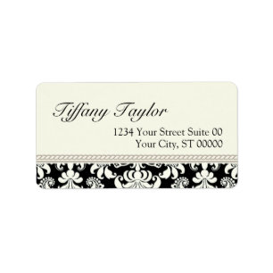 Damask Address Avery Label 1 1/4" x 2 3/8"
