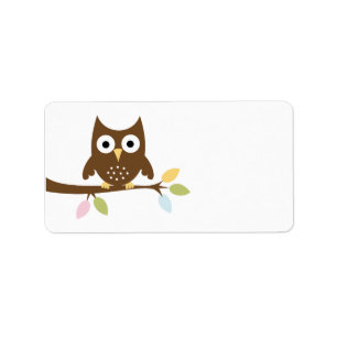 Damask Address Label