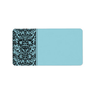 Damask Address Label