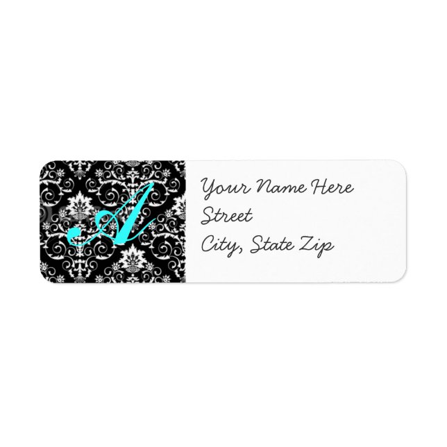 Damask Address Lable (Front)