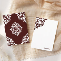 Damask Ambience Regency Burgundy