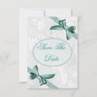 Damask and Bows One Hundredth Save The Date
