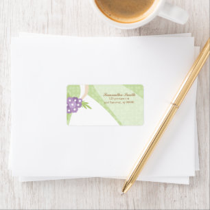 Damask and Floral Return Address Labels