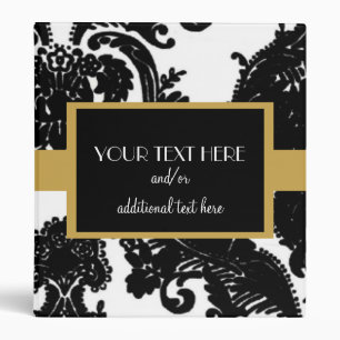 Damask, Antique Gold Binder