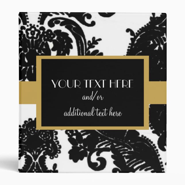 Damask, Antique Gold Binder (Front)