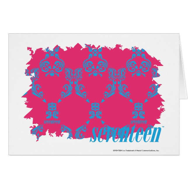 Damask Aqua-Magenta 3 (Front Horizontal)