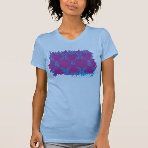 Damask Aqua-Purple 2 T-Shirt