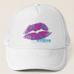 Damask Aqua-Purple Trucker Hat