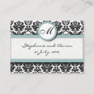 Damask Avec Tiffany Mariage Site Carte de visite