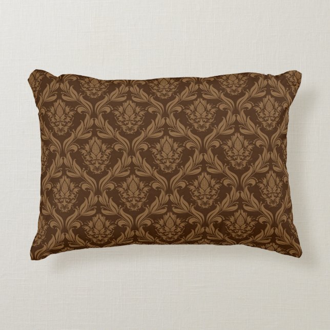 Damask background 2 accent pillow (Front)