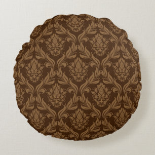 Damask background 2 round pillow