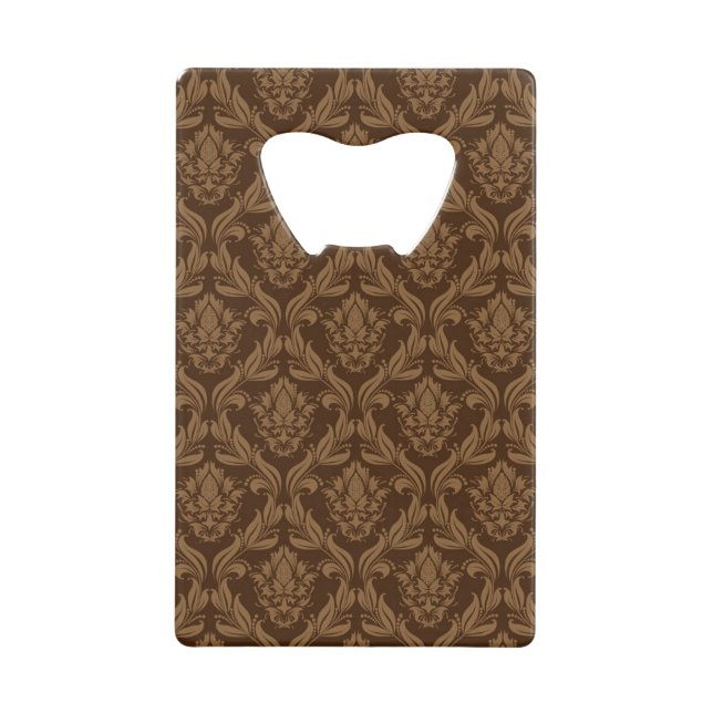 Damask background 2 wallet bottle opener (Front)