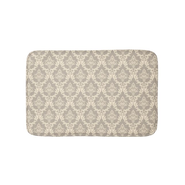 Damask background bath mat (Front)