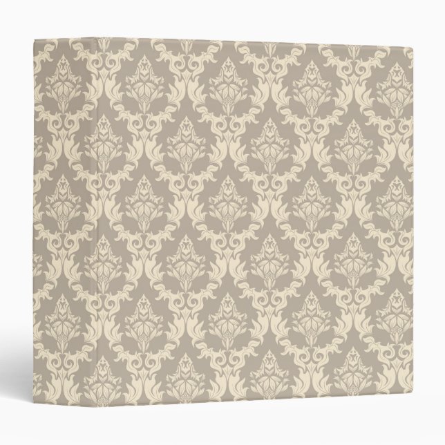 Damask background binder (Front/Spine)