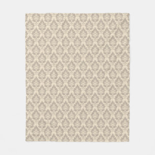 Damask background fleece blanket