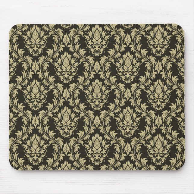 Damask background mouse pad (Front)