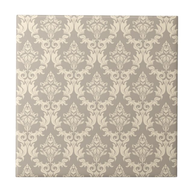 Damask background tile (Front)