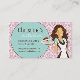 Damask Bakery Business Card