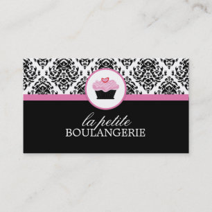 Damask Bakery Business Cards