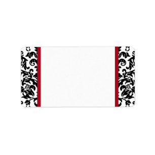 Damask Blank Étiquettes de adresse