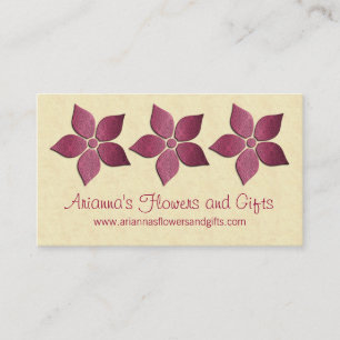 Damask Blooms Floral Carte de visite