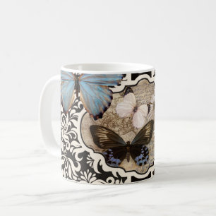 Damask & Blue Coffee Mug