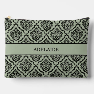 Damask Bride Tribe Bridal Party Sage Green Accessory Pouch