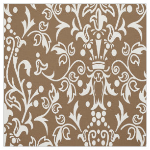Damask Brown Fabric