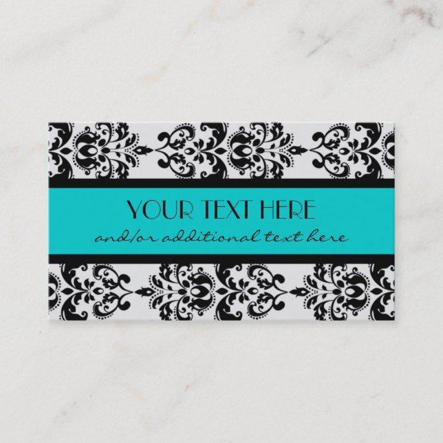 Damask Business Card (Front)