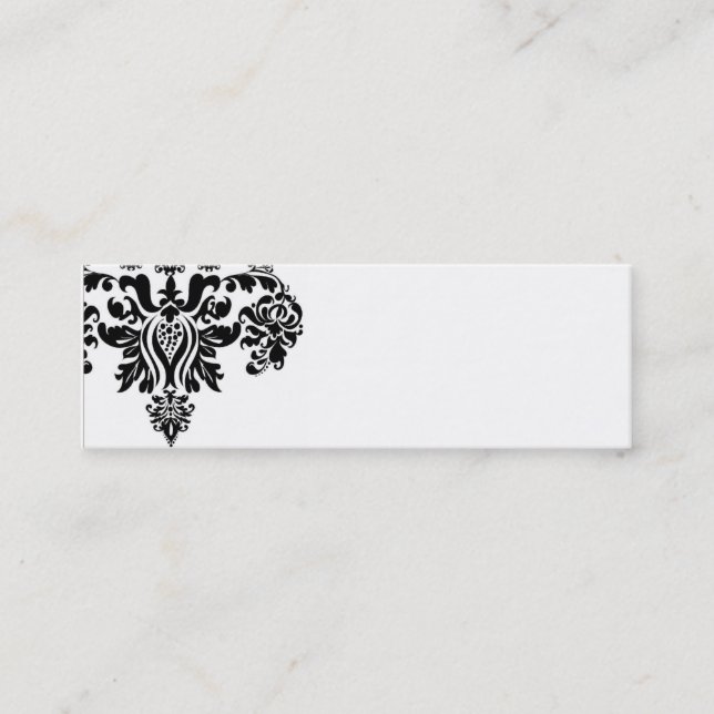 Damask business cards (Front)