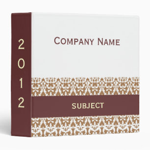 Damask Business Portfolio Binder