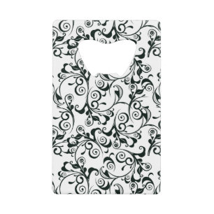 Damask Credit Card Bottle Opener