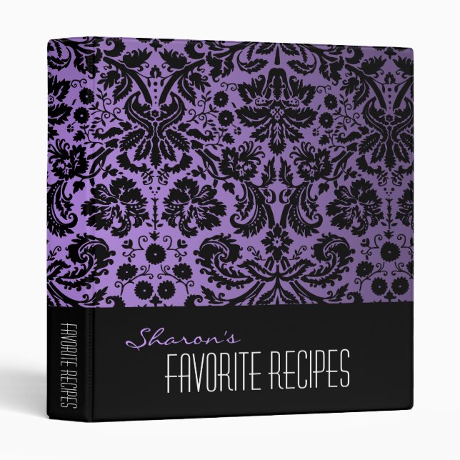 Damask Custom 1" Binder (Front/Spine)