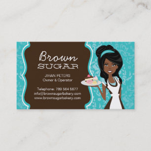 Damask Custom Bakery Business Card