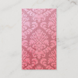 Damask Cut Velvet, Embossed Satin Business Card