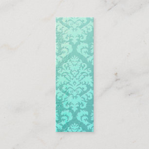 Damask Cut Velvet, Embossed Satin Mini Business Card
